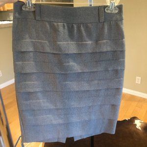 Grey Pencil Skirt with Belt Loops - EXCELLENT CONDITION!